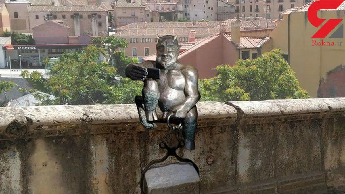 شیطان شوخ در اسپانیا جنجالی شد + عکس