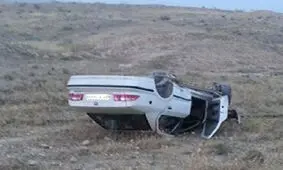 پنج مصدوم براثر واژگونی سمند در کمربندی خمینی شهر – شاهین شهر