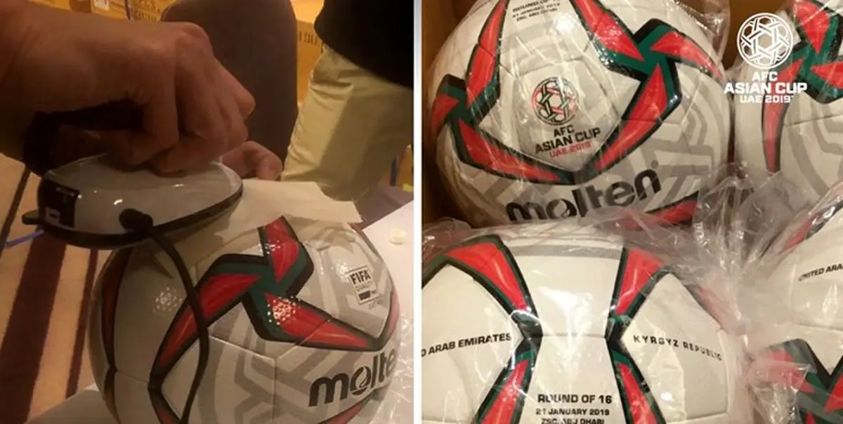 رونمایی AFC از توپ‌های مخصوص مرحله یک هشتم نهایی