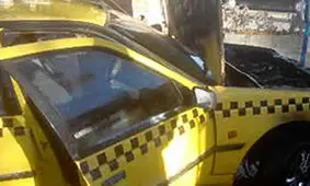 آتش زدن خودروی پدر توسط پسر در چالوس