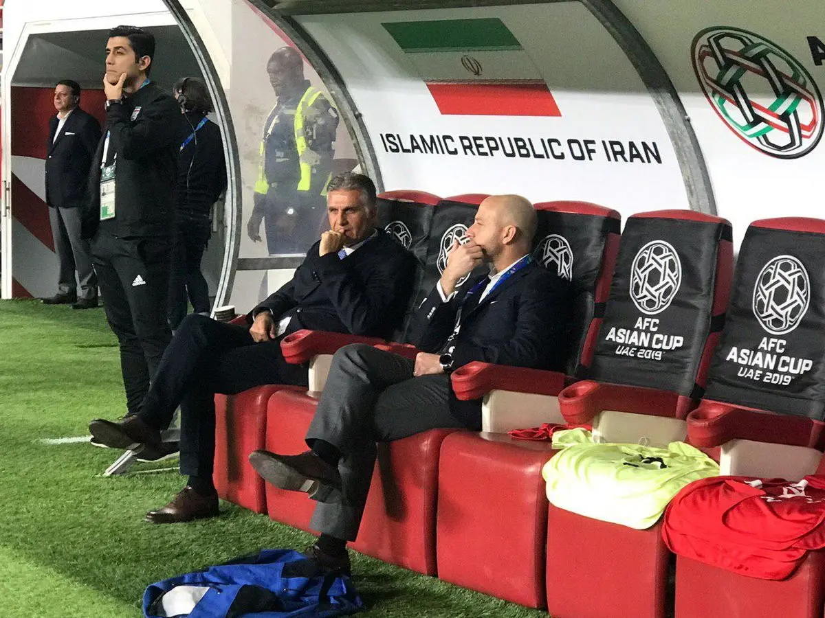 حضور اعضای تیم ملی در ورزشگاه محمد بن زاید