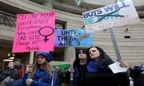 سومین راهپیمایی سالانه زنان سراسر جهان +تصاویر