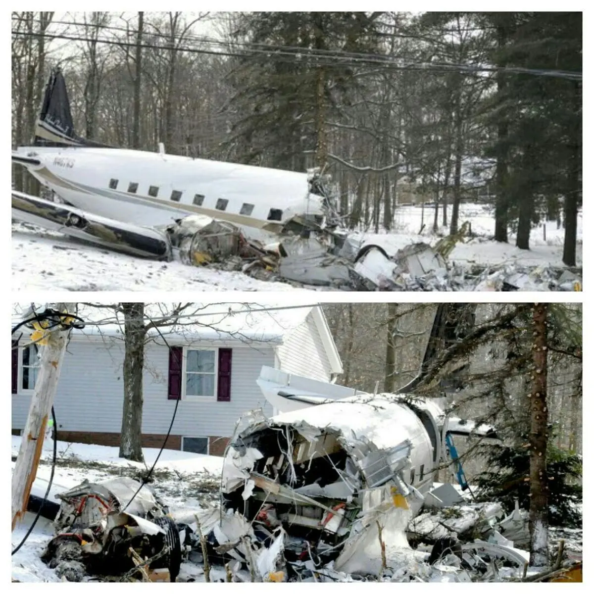 سقوط هواپیما در ایالت اوهایوی آمریکا + تصاویر