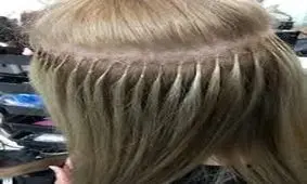 آموزش اکستنشن مو با چسب کراتین