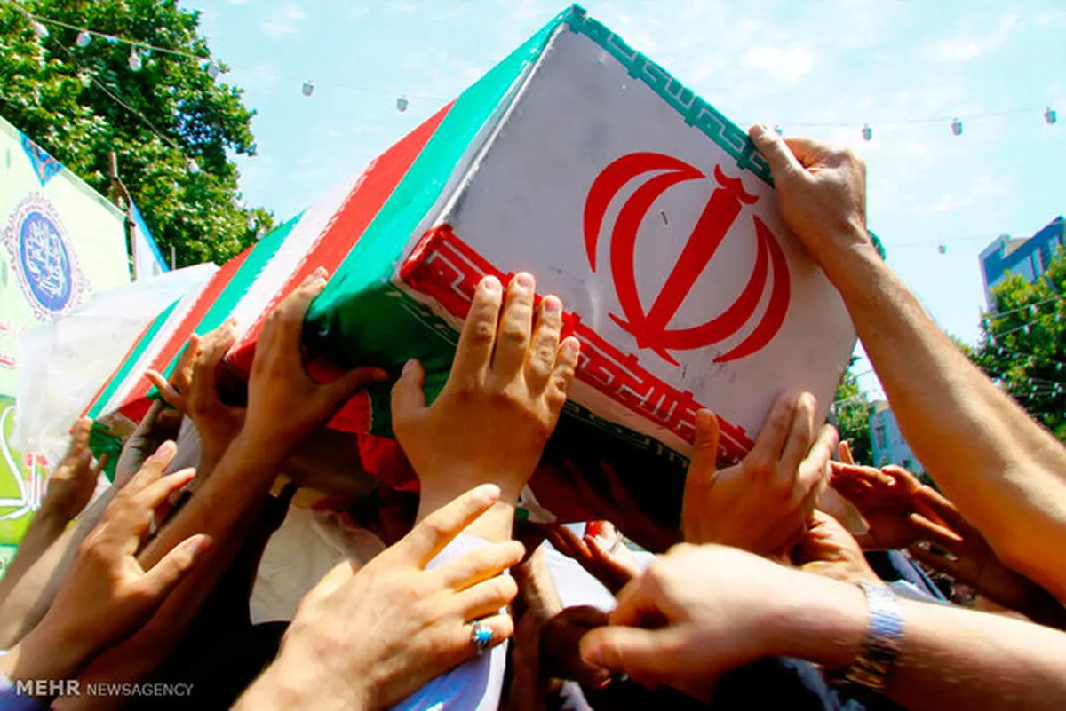 برگزاری مراسم استقبال از پیکر شهید «عباس معظمی گودرزی» در بروجرد