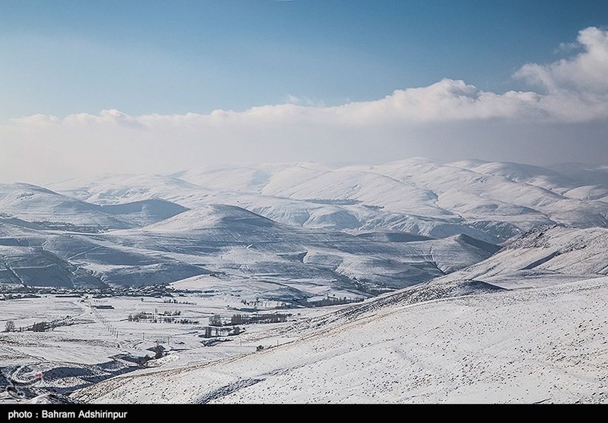 زیبایی طبیعت زمستانی ارتفاعات خلخال به روایت تصویر