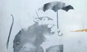 رد پای اثر هنری بنکسی در ژاپن/عکس