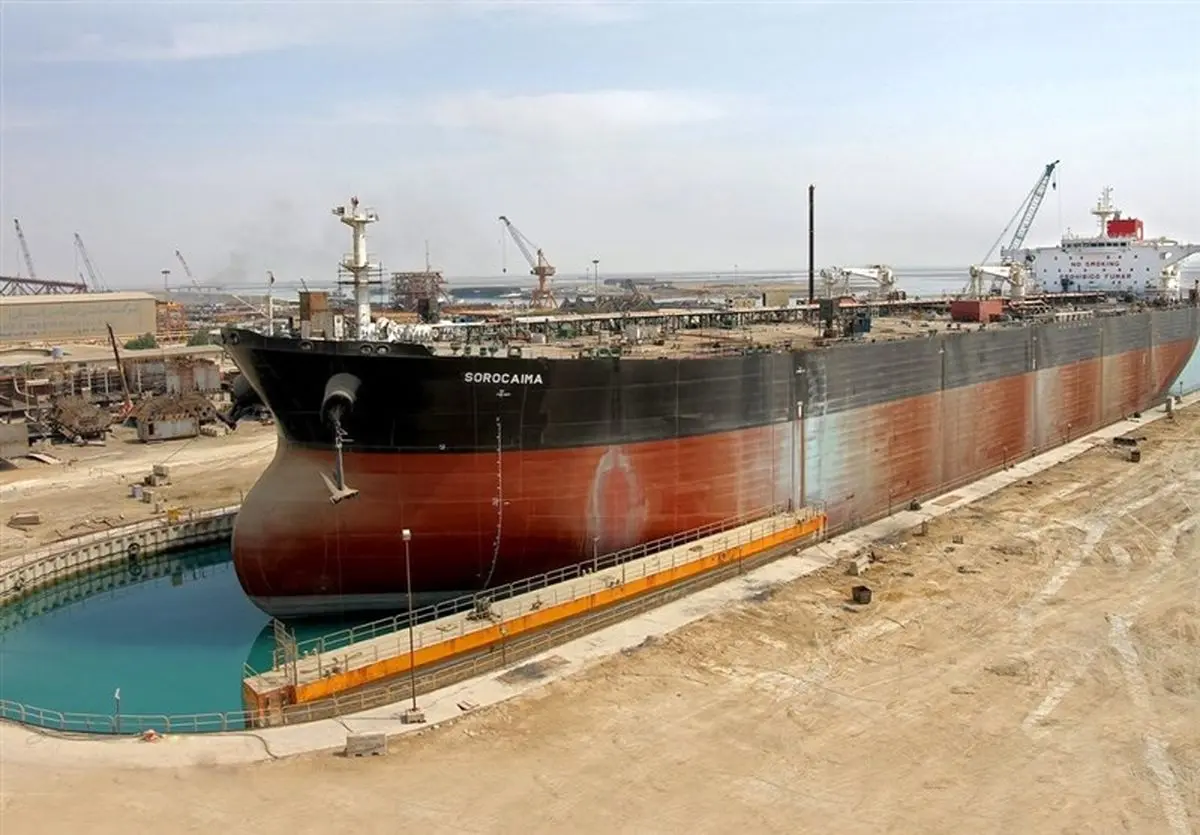 دومین کشتی افراماکس در جزیره صدرای بوشهر تکمیل می‌شود