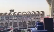نمایی از جایگاه پیکر رهبر شهید انقلاب در مصلی تهران