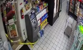 دزدان بدشانس در سرقت خودپرداز ناکام ماندند + فیلم