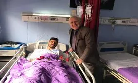 عیادت اسطوره پرسپولیس از بازیکن پرسپولیس