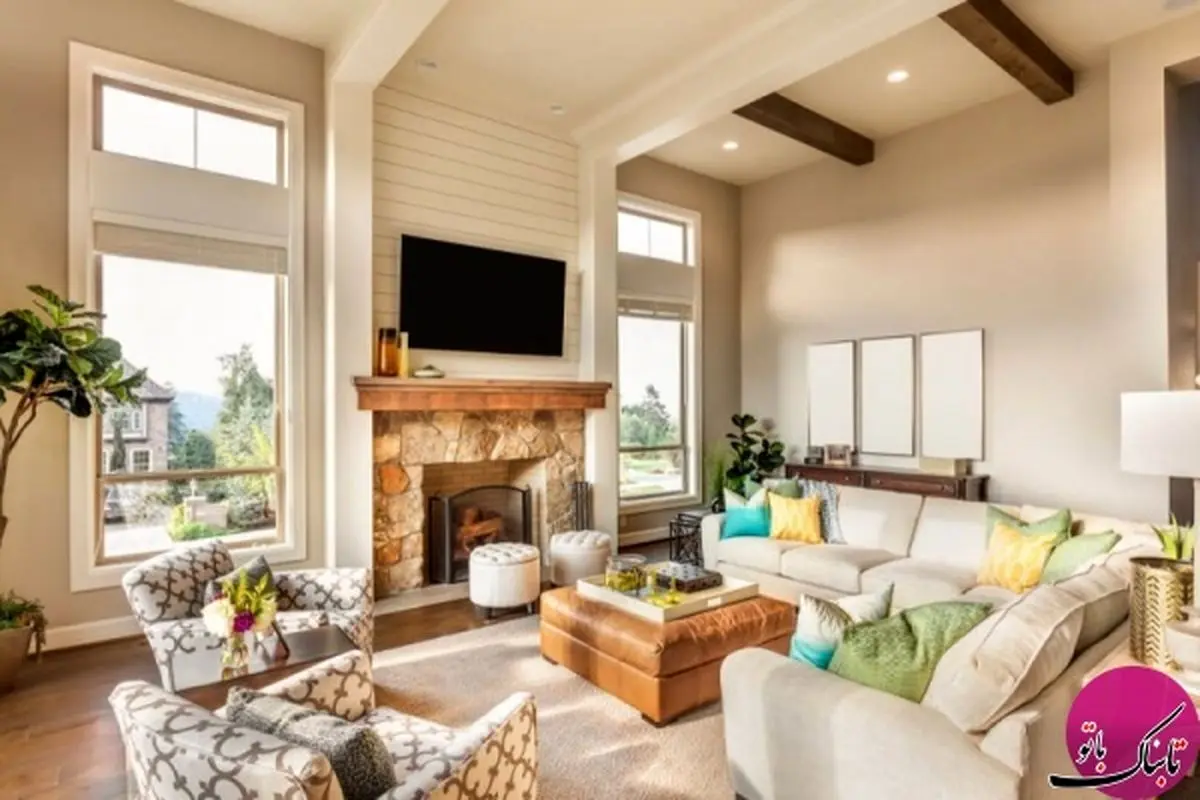 چگونه فضای اتاق نشیمن را شاد کنیم؟ + تصاویر