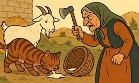 داستان گربه لاغر و بوی کباب: حکایتی زیبا و جذاب درباره قناعت کردن و پرهیز از حرص و طمع