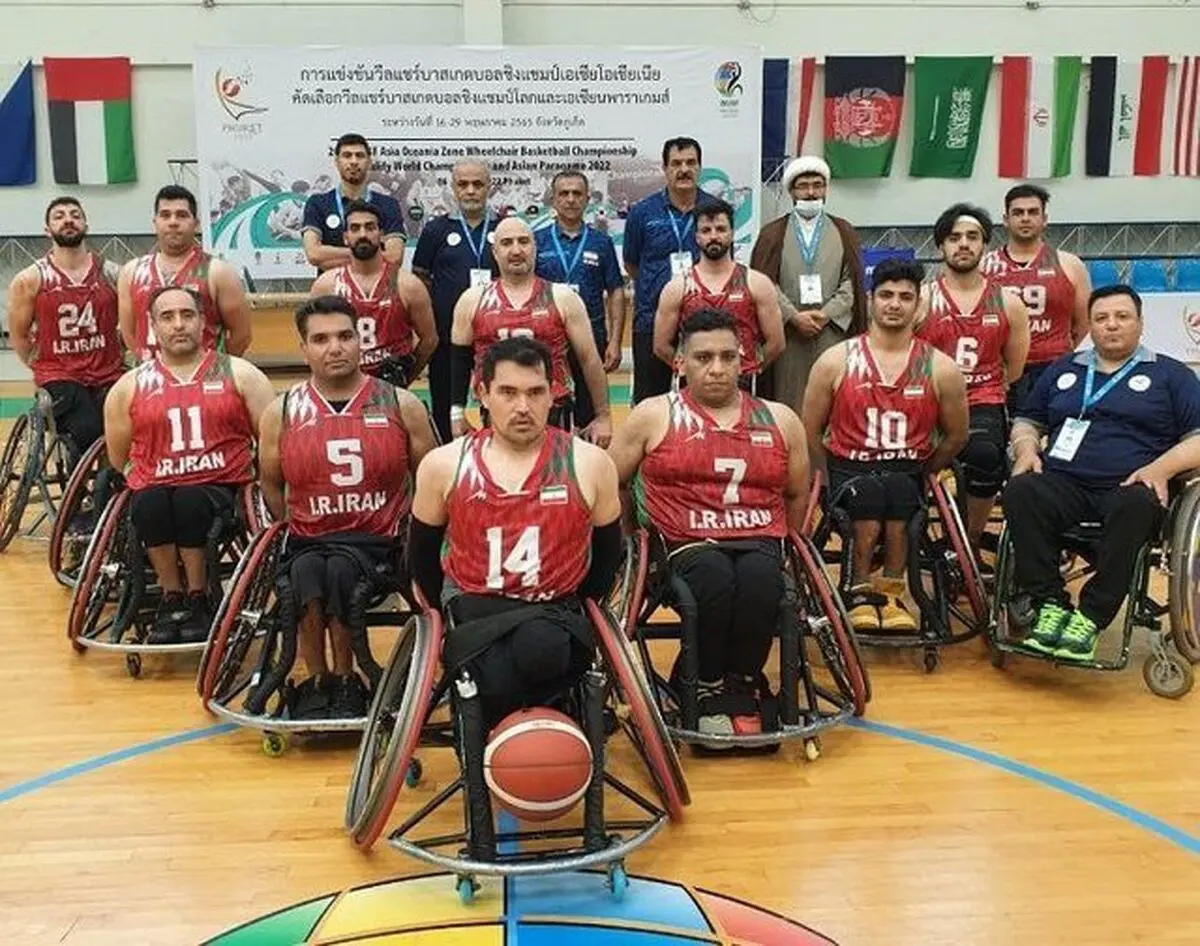 راهیابی مردان بسکتبال با ویلچر ایران به مرحله یک چهارم نهایی قهرمانی آسیا


