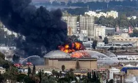 آسیب به خطوط انتقال نفت پالایشگاه‌ حیفا در پی حمله ایران

