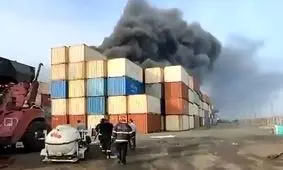  محموله‌های تخلیه شده در محل حادثه، مربوط به بخش خصوصی بوده است/ ویدئو