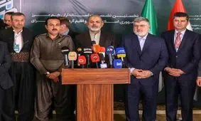 نقشه‌ جعلی از اقلیم کردستان به همراه خاک ایران، در نشستی با حضور وزیر کشور/ عکس
