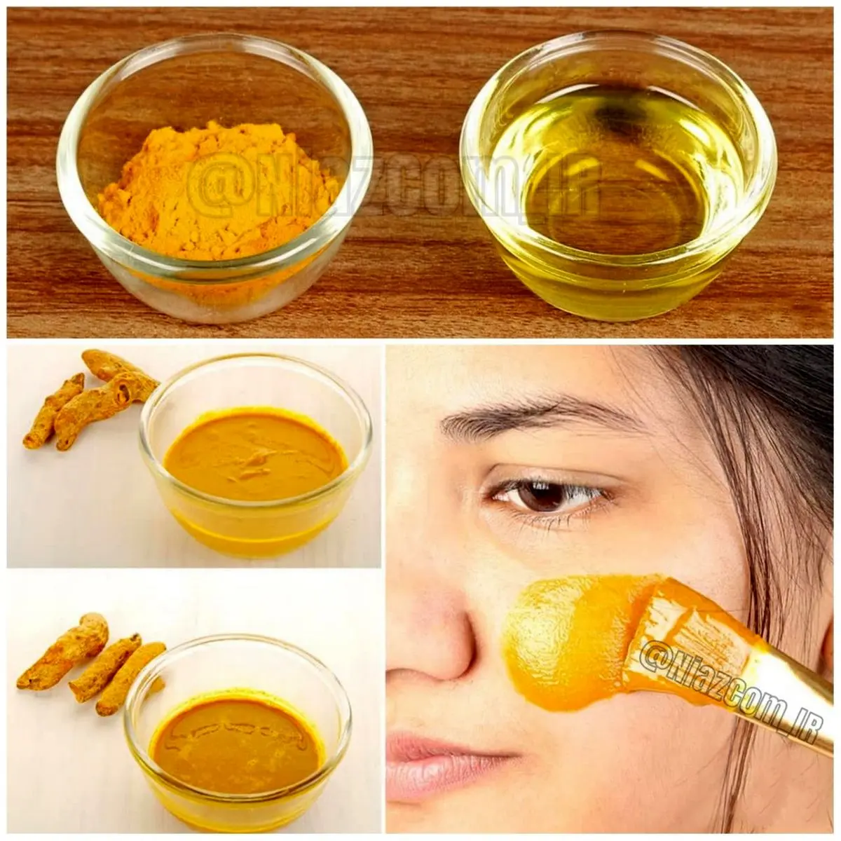 معجونی برای لکه های پوست صورت