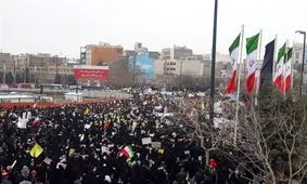 راهپیمایی ۲۲ بهمن ۹۷|گروه سرود ۱۳۹۷ نفره دانش آموزان تهرانی در راهپیمایی ۲۲ بهمن