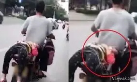 کار زشت پدر با دخترش به دلیل مدرسه نرفتن + عکس