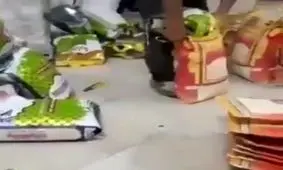 تبدیل برنج ارزان خارجی به برنج گران ایرانی در یک دقیقه!!