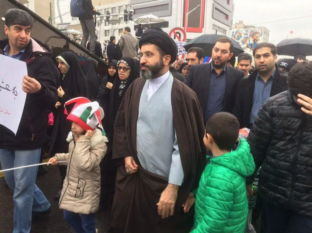 راهپیمایی ۲۲ بهمن ۹۷|حضور فرزندان رهبر معظم انقلاب در راهپیمایی ۲۲ بهمن