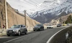 چالوس و هراز یک‌طرفه شدند/ برف جاده‌ها را سفیدپوش کرد