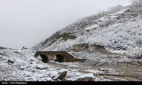 محورهای منتهی به تفت برفگیر شد