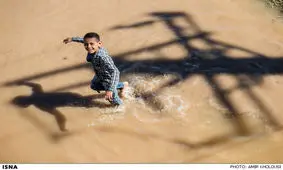 بارش باران در میناب/ تعطیلی مدارس بنا به تشخیص مدیران