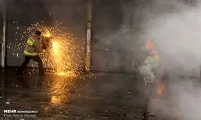 آتش سوزی مغازه لوازم تزئینات خودرو در ساری