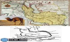 مقایسه جالب نقشه ایران در 286 سال قبل و نقشه فعلی