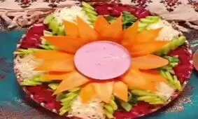 ایده برای تزئین سالاد