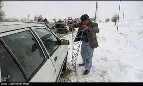 تردد در تمام محورهای استان همدان فقط با زنجیرچرخ امکان‌پذیر است/ممنوعیت تردد تریلی‌ها