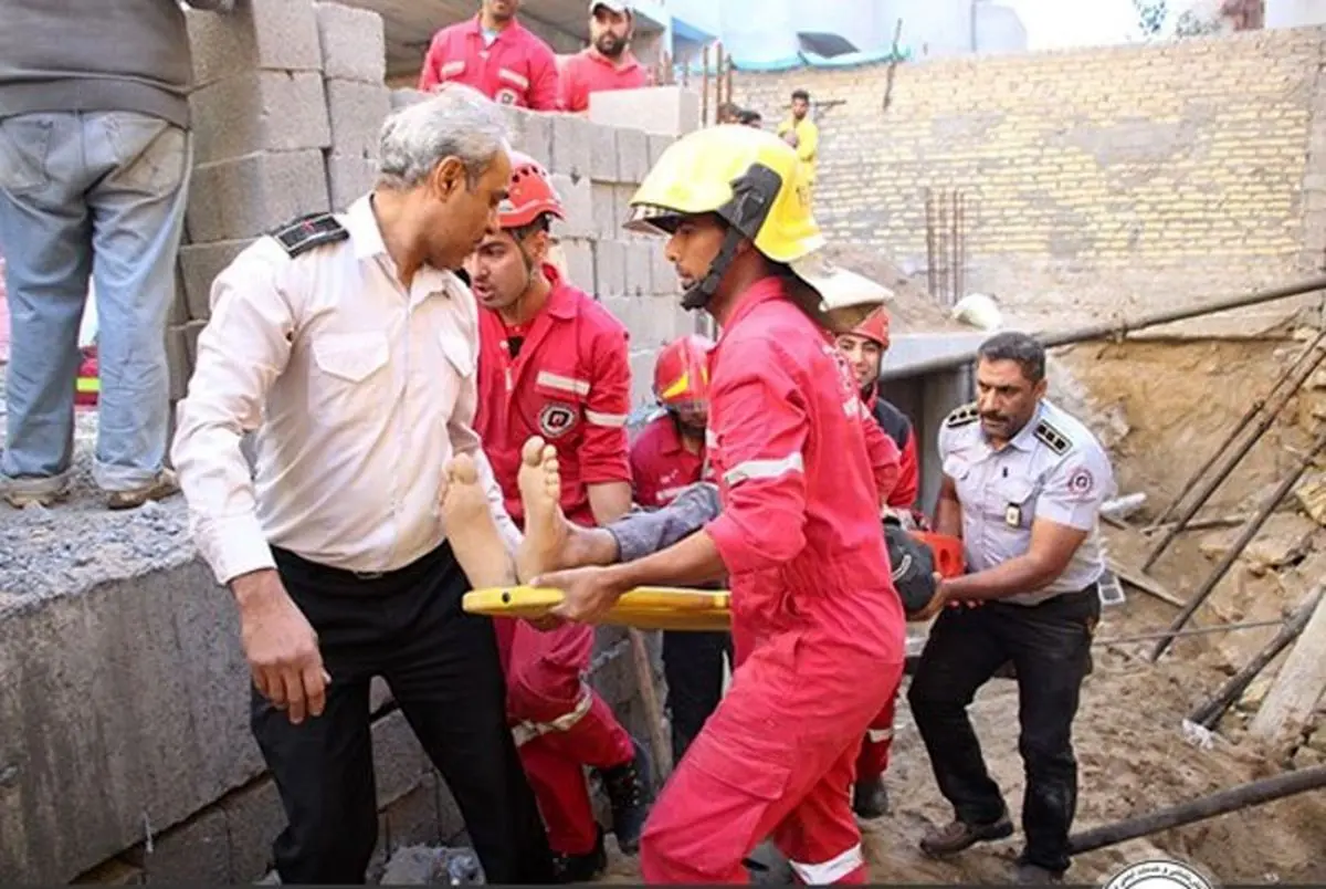 ریزش آوار در بندرعباس