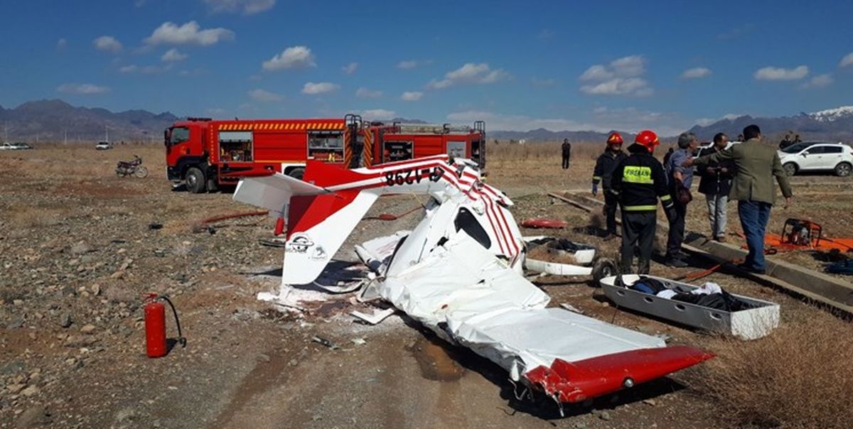 فیلم اظهارات شاهدان عینی از سقوط هواپیما در کاشمر