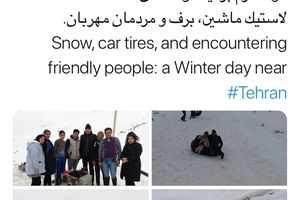 برف بازی سفیر آلمان در تهران