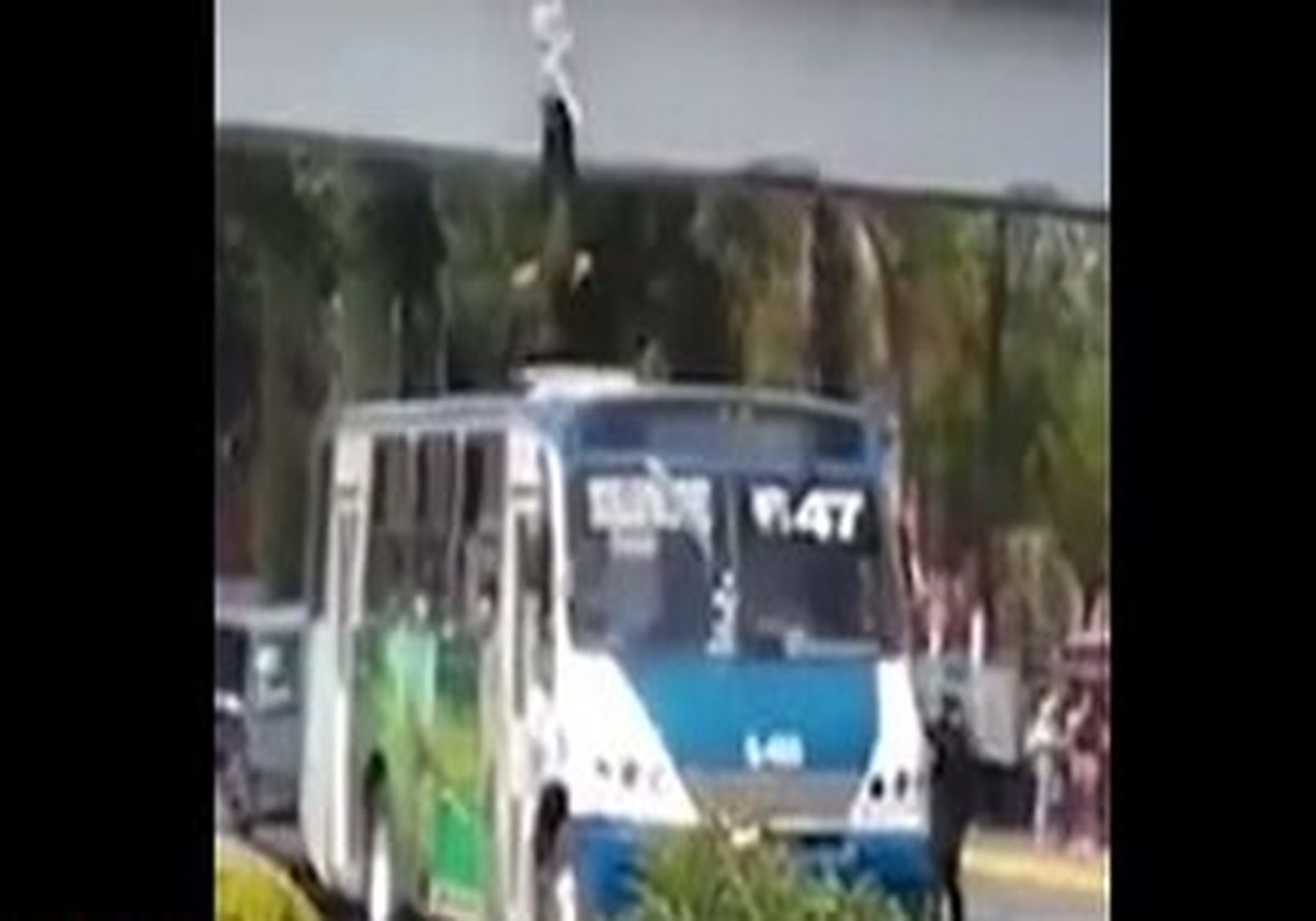راننده اتوبوسی که جان یک زن را نجات داد + فیلم
