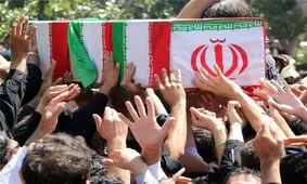پیکر شهید مدافع در زرین‌شهر تشییع شد