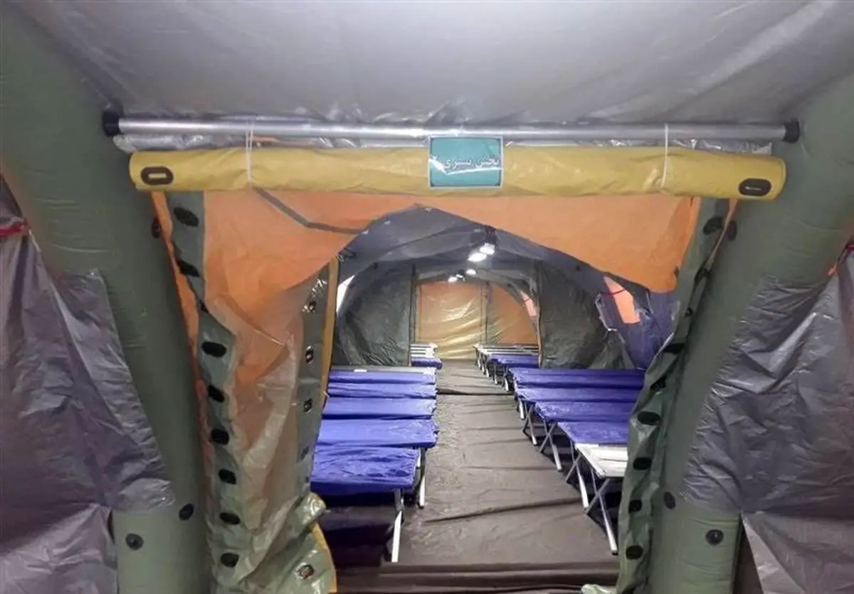 بیمارستان صحرایی حضرت زهرا(س) در منطقه رستم استان فارس برپا می‌شود
