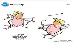 طرحي از ترامپ در روزنامه يو.اس.اي.تودي؛