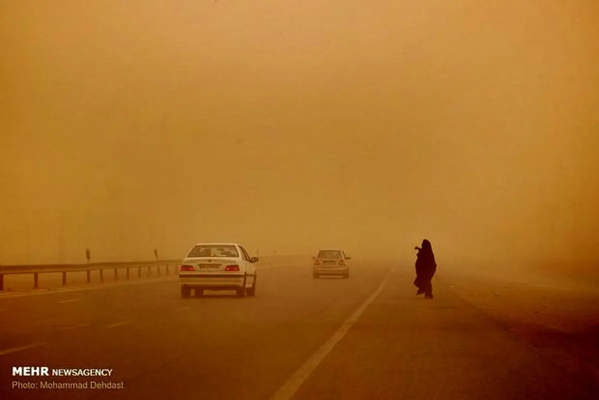 سرعت وزش باد در زاهدان به بیش از ۷۰ کیلومتر بر ساعت می رسد