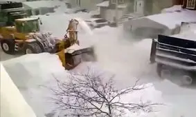 برف روبی شهر مونترآل کانادا امروز