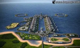 عکس های بلندترین آسمان خراش جهان در دریای خزر