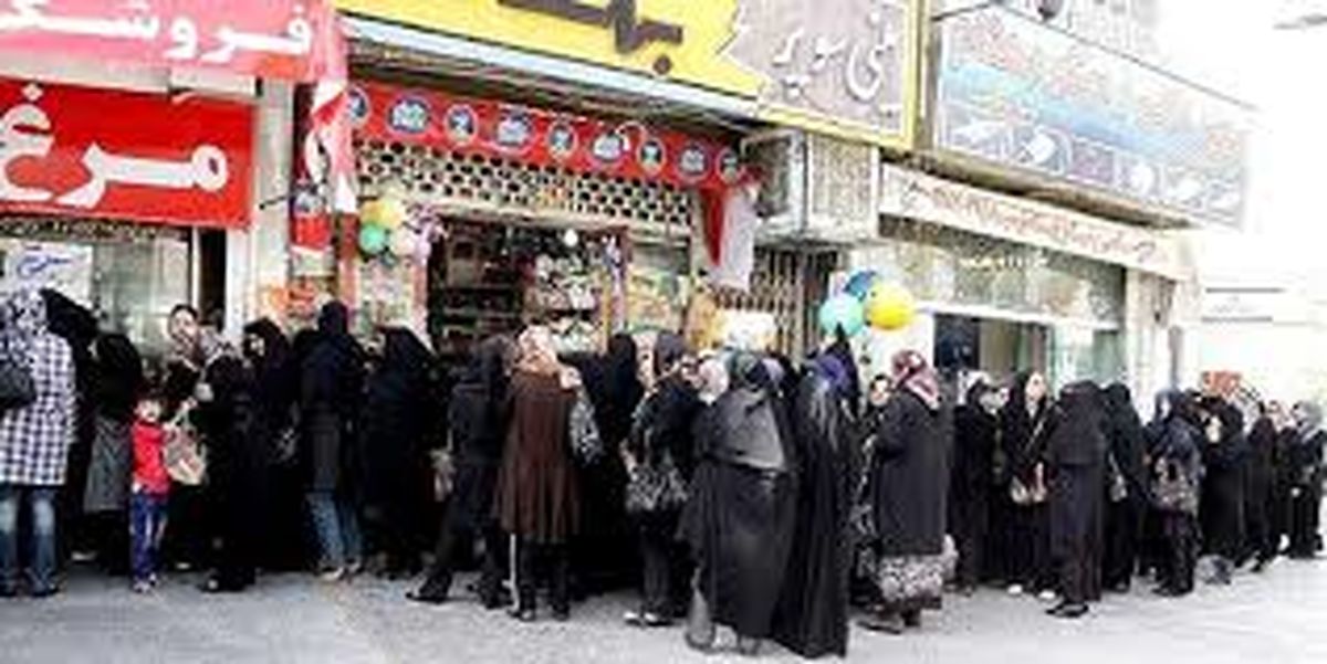 صف توزیع گوشت تنظیم بازار در زنجان+فیلم