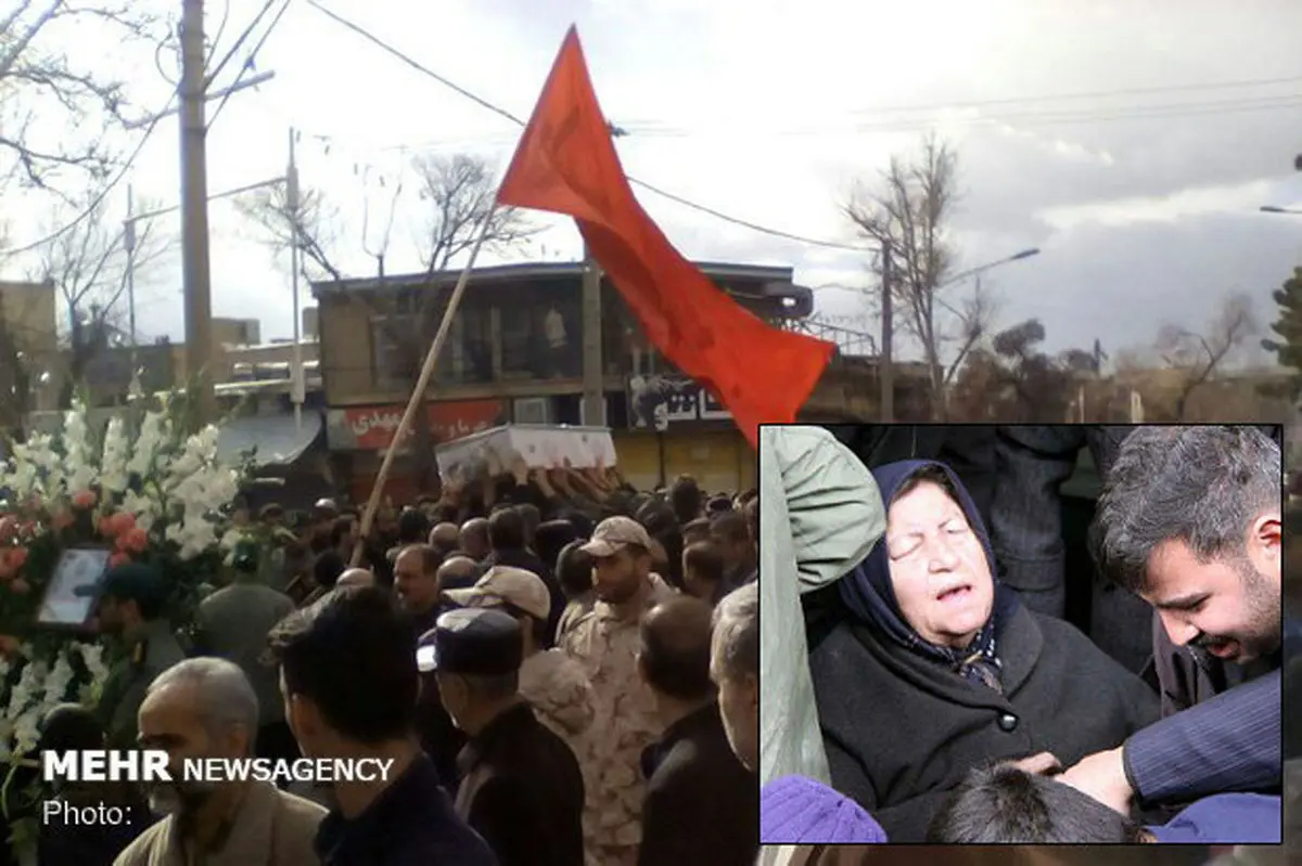 مادر شهید «بروجی» در کنار فرزندش آرام گرفت