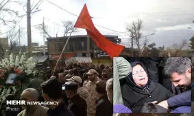 مادر شهید «بروجی» در کنار فرزندش آرام گرفت