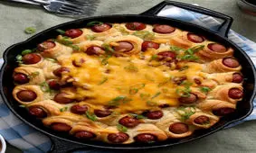 حلقه نان‌های «هات داگ»؛ نان فلفلی‌های خوشمزه