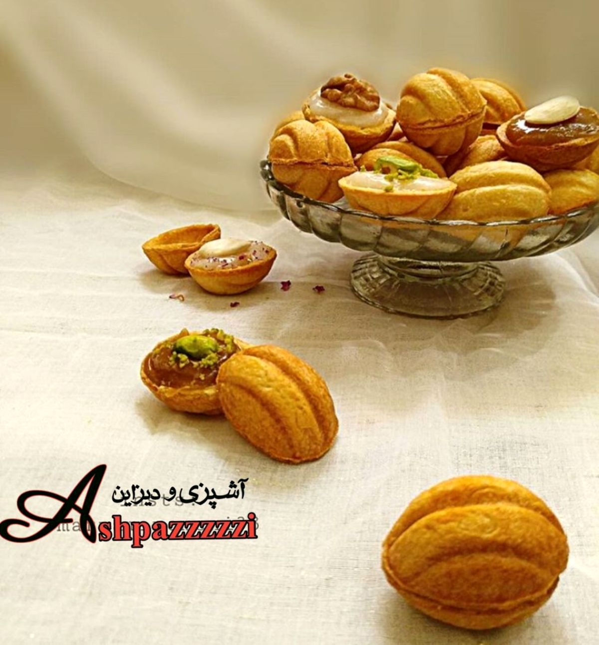 طرز تهیه شیرینی گردو