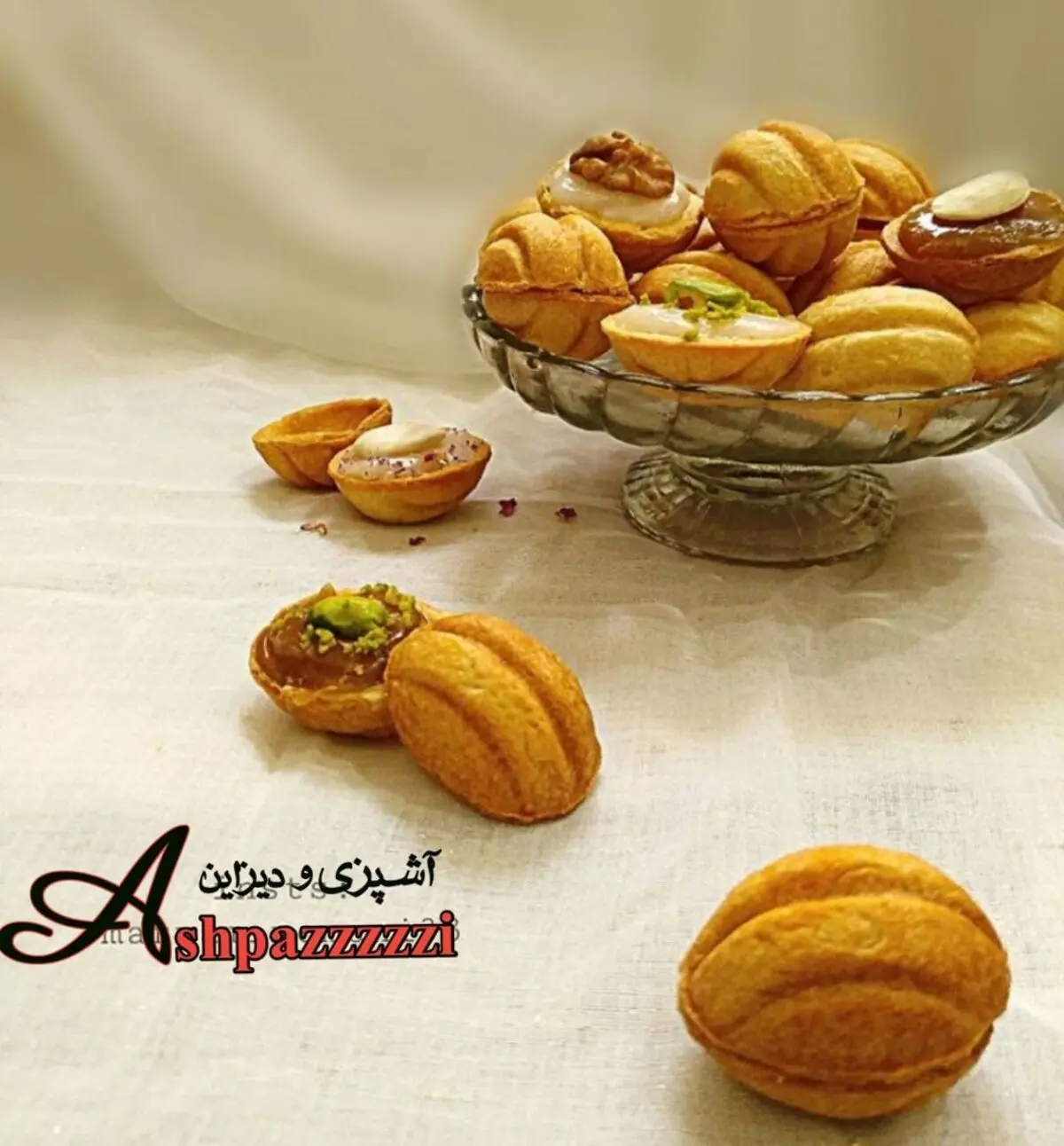 طرز تهیه شیرینی گردو