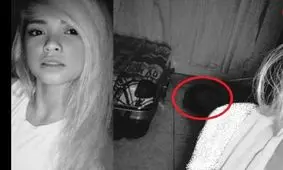 وحشت دختر جوان از حضور روح یک کودک در عکس سلفی اش + عکس